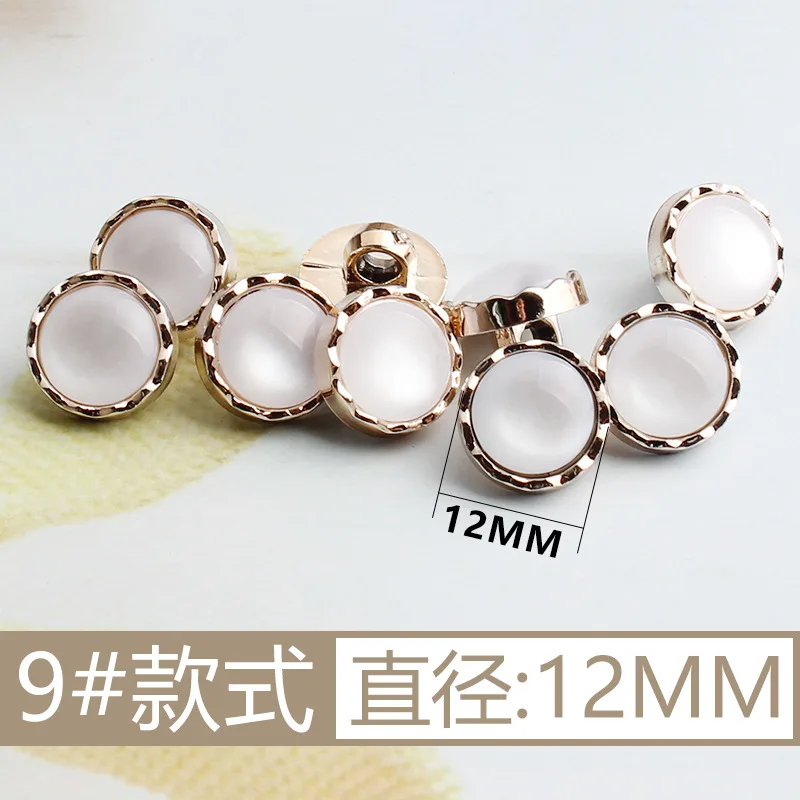 New Arrival Rhinestone Pearl Plastic Buttons For Shirt Clothes Coat Cardigan Sweater 10PCS/Lot 10MM/11MM KD912