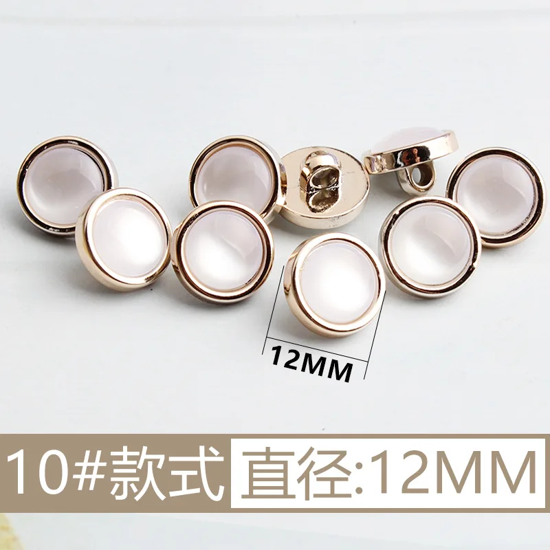 New Arrival Rhinestone Pearl Plastic Buttons For Shirt Clothes Coat Cardigan Sweater 10PCS/Lot 10MM/11MM KD912
