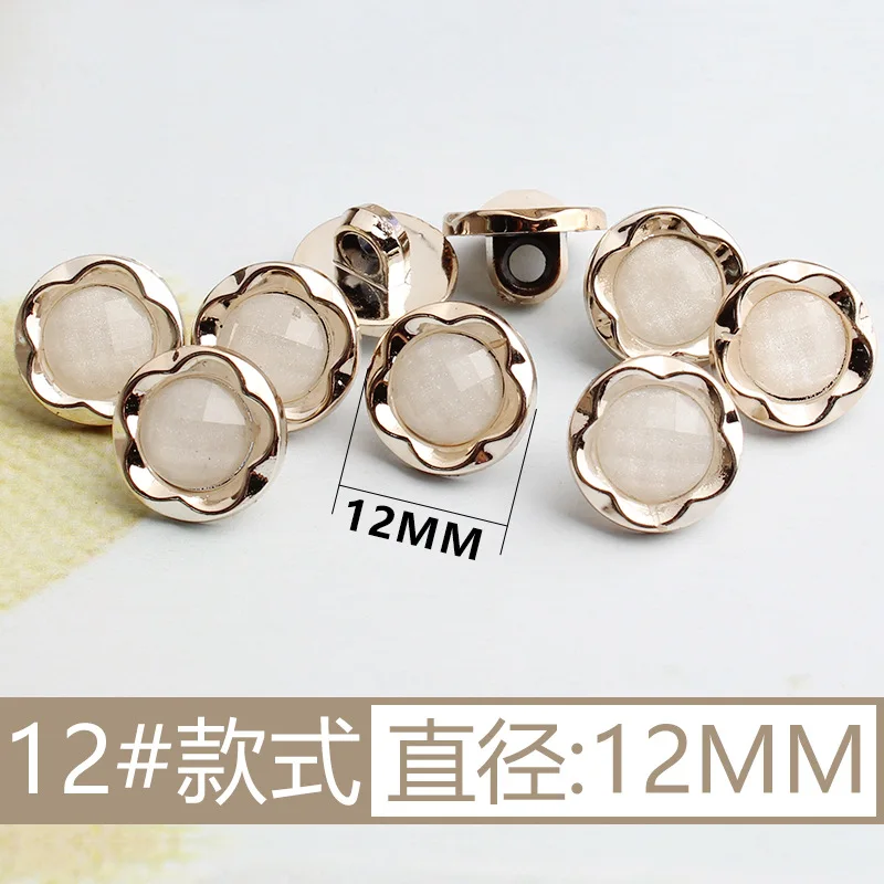 New Arrival Rhinestone Pearl Plastic Buttons For Shirt Clothes Coat Cardigan Sweater 10PCS/Lot 10MM/11MM KD912