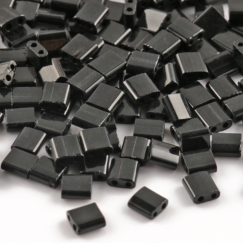 Two Holes Tila Seedbeads DIY Czech Glass Jewelry Beads for Handmade Jewelry Bracelets Making 5*2*2mm 5*5*2mm 5grams/lot