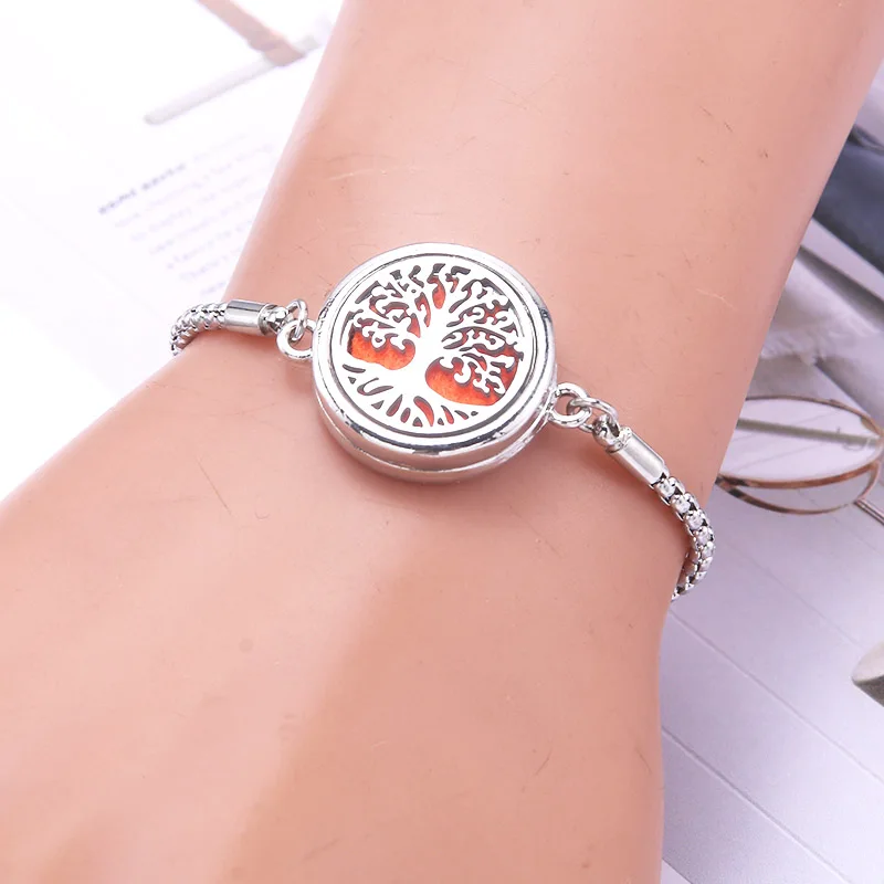Aromatherapy Bracelet Diffuser Jewelry Adjustable Chain Aroma armband Perfume Locket Bracelet Diffuser Bracelet For Women