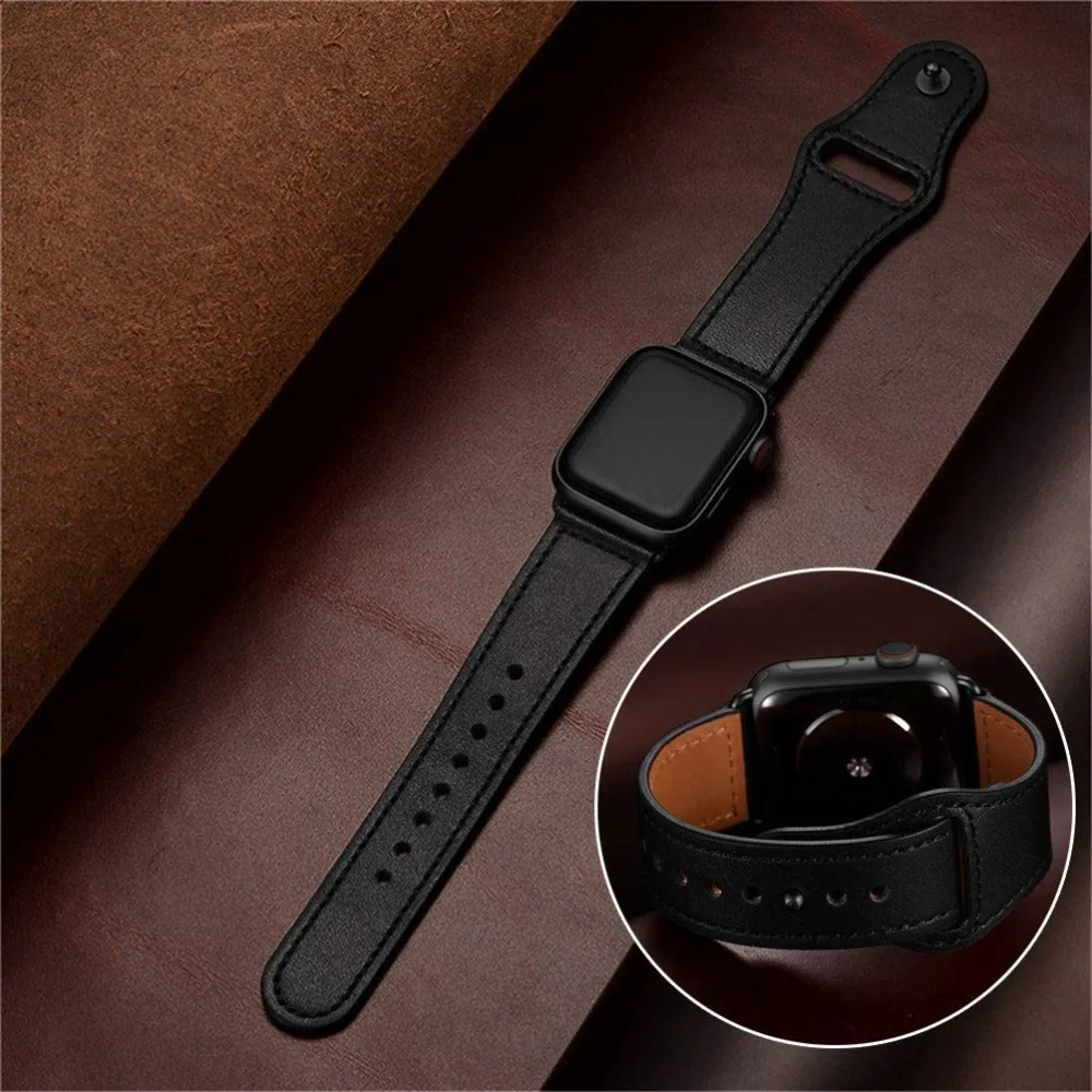 Leather strap For Apple watch band 45mm 44mm 49mm 41mm 40mm 42mm 38mm wristband bracelet iWatch series ultra 9 3 7 8 SE ultra 2