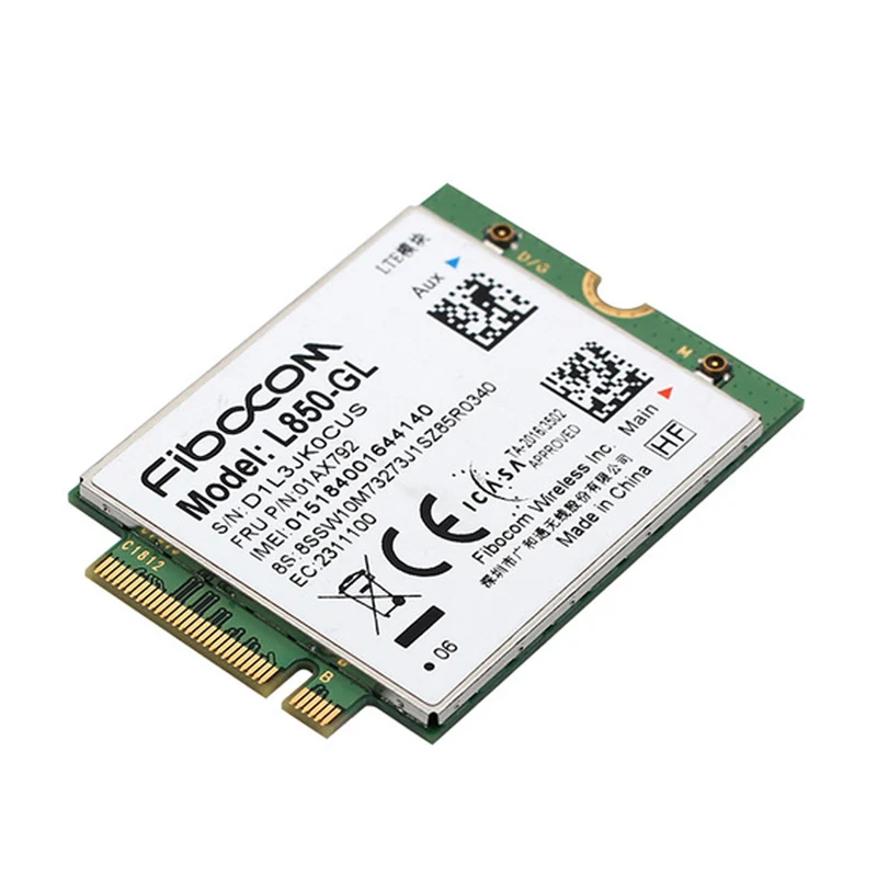 Fibocom L850-GL Card 01AX792 4G LTE Wireless Module For ThinkPad X395 X1 Carbon Gen6 X280 T580 T480s L480 X1 Yoga Gen 3 L580