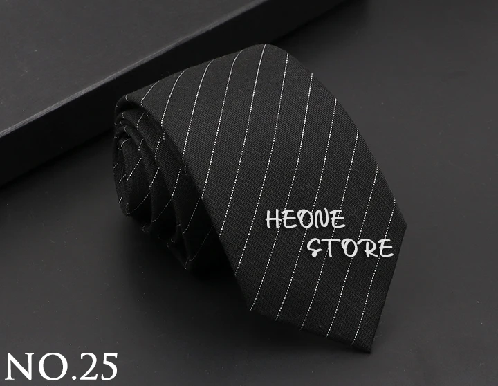 Mens Classic Cotton Ties High Quality Handmade Skinny 6CM Neck Tie Plaid Solid Color Striped Narrow Business Shirt Accessories