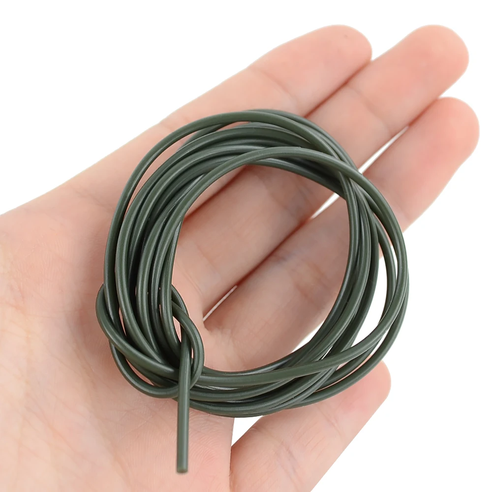 3m Carp Fishing Hook Silicone Tube Anti-tangle Rig Tubing for Safety Lead-clip System Size 0.5x1.8mm 0.8x1.9mm AE069