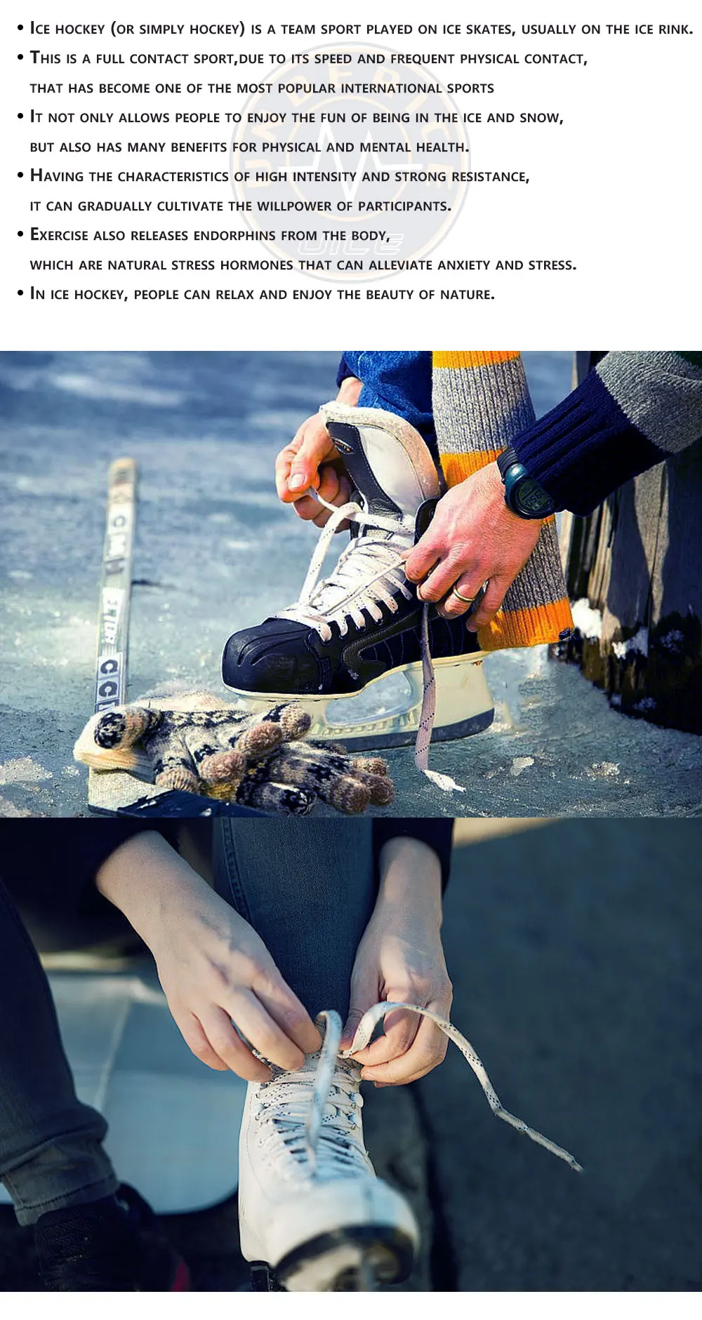 UICE Ice Hockey Skate Laces 84/96/108/120inch Skates Hockey Shoe Lacer Dual Layer Braid Reinforced Hockey Accessories