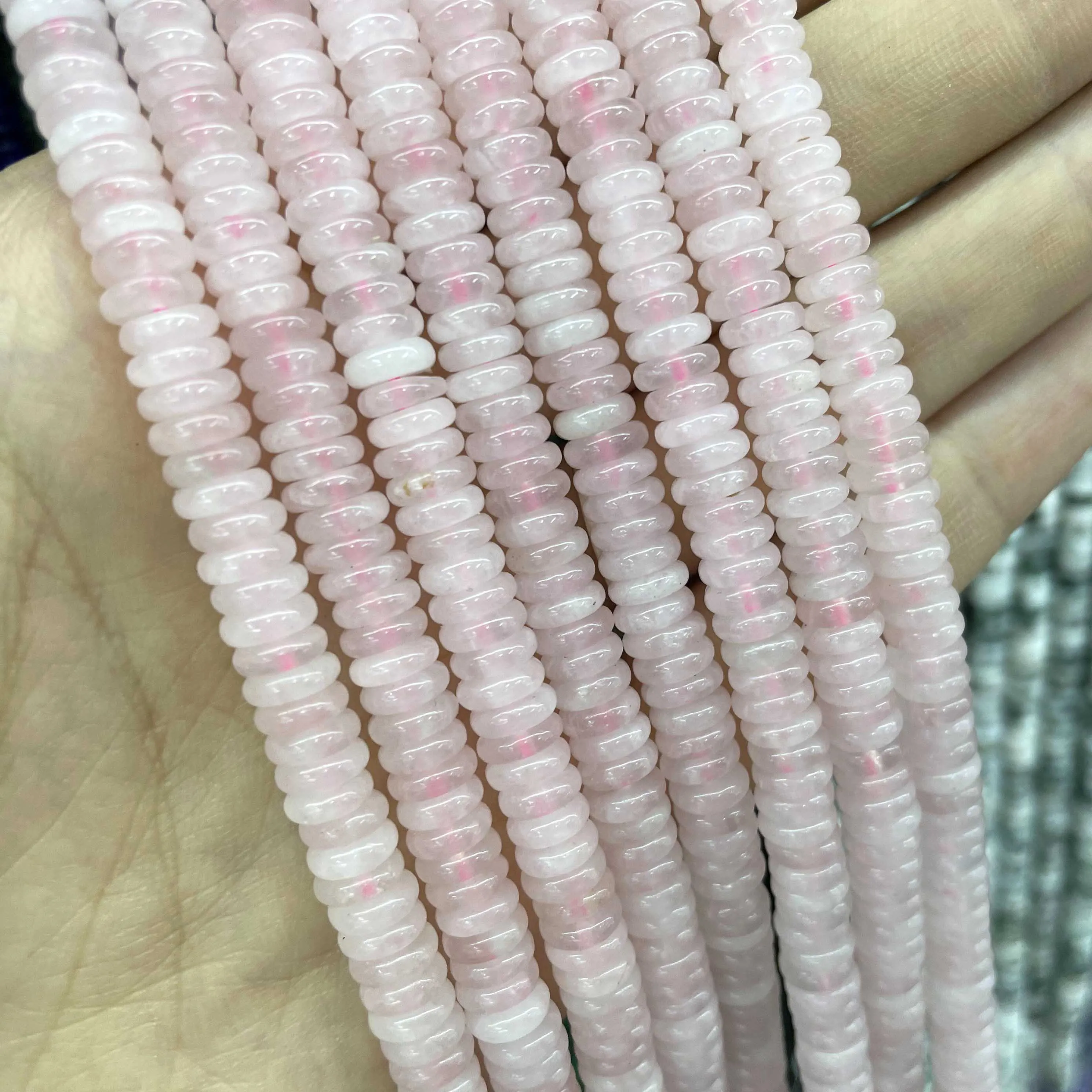 Natural Agates Lapis Lazuli Tiger Eye Stone Spacer Loose Flat Beads For Jewelry Making Diy Bracelets Necklace Accessories 2*6mm