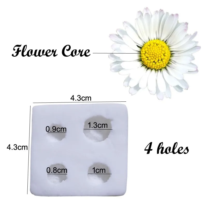 Stamen Sunflower Daisy Silicone Mold Veiners Fondant Mould Clay Gumpaste Mold,Sugarcraft Cake Decorating Tools M2813