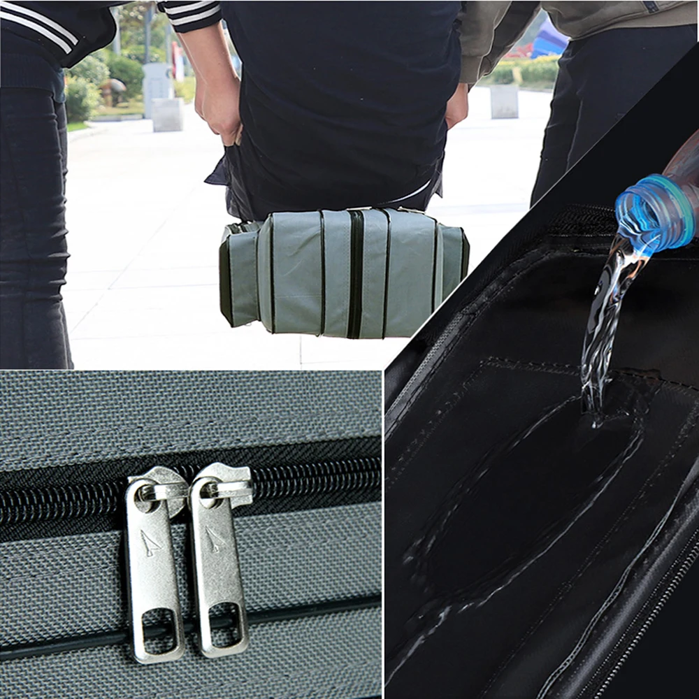 Waterproof Fishing Rod Bag 3/4 Layer Thick Oxford Fishing Box 80-130cm Fishing Pole Tools Storage Case Large Capacity Pesca Bag
