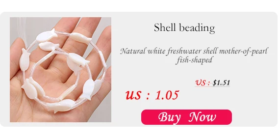 Natural white freshwater shell mother-of-pearl fish-shaped loose spacer beads jewelry making DIY bracelet necklace accessories