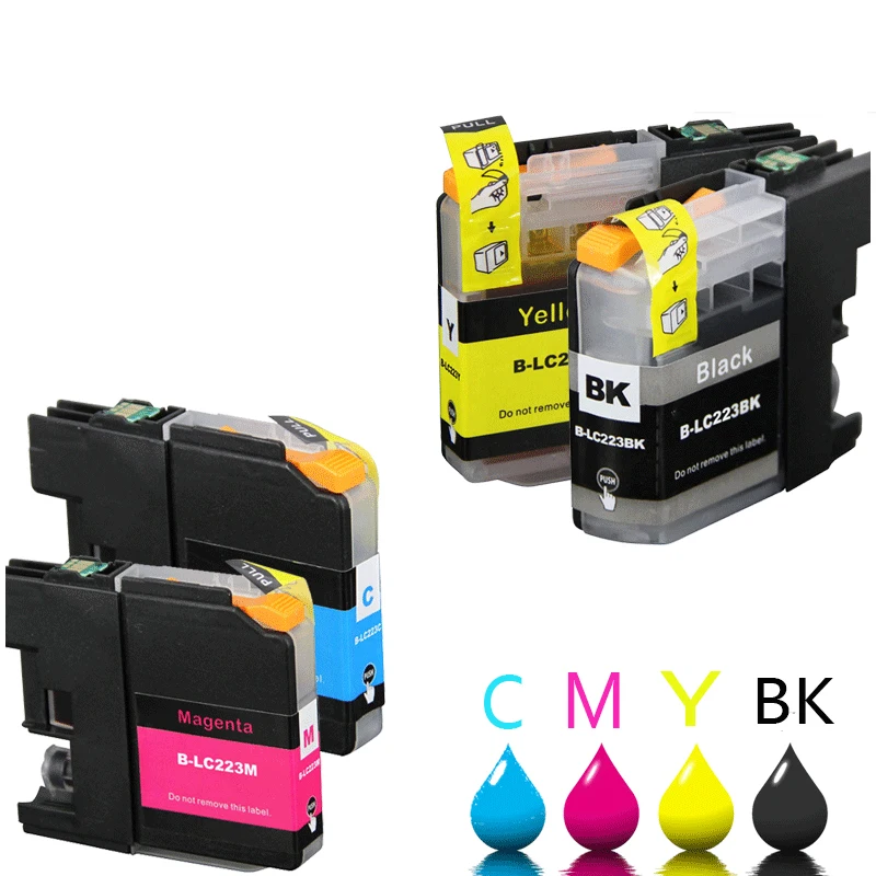 HTL 15Pcs LC223 LC221 LC 223 Cartridges for Brother Printer Ink Cartridge DCP-J562DW J4120DW MFC-J480DW J680DW J880DW J5320DW