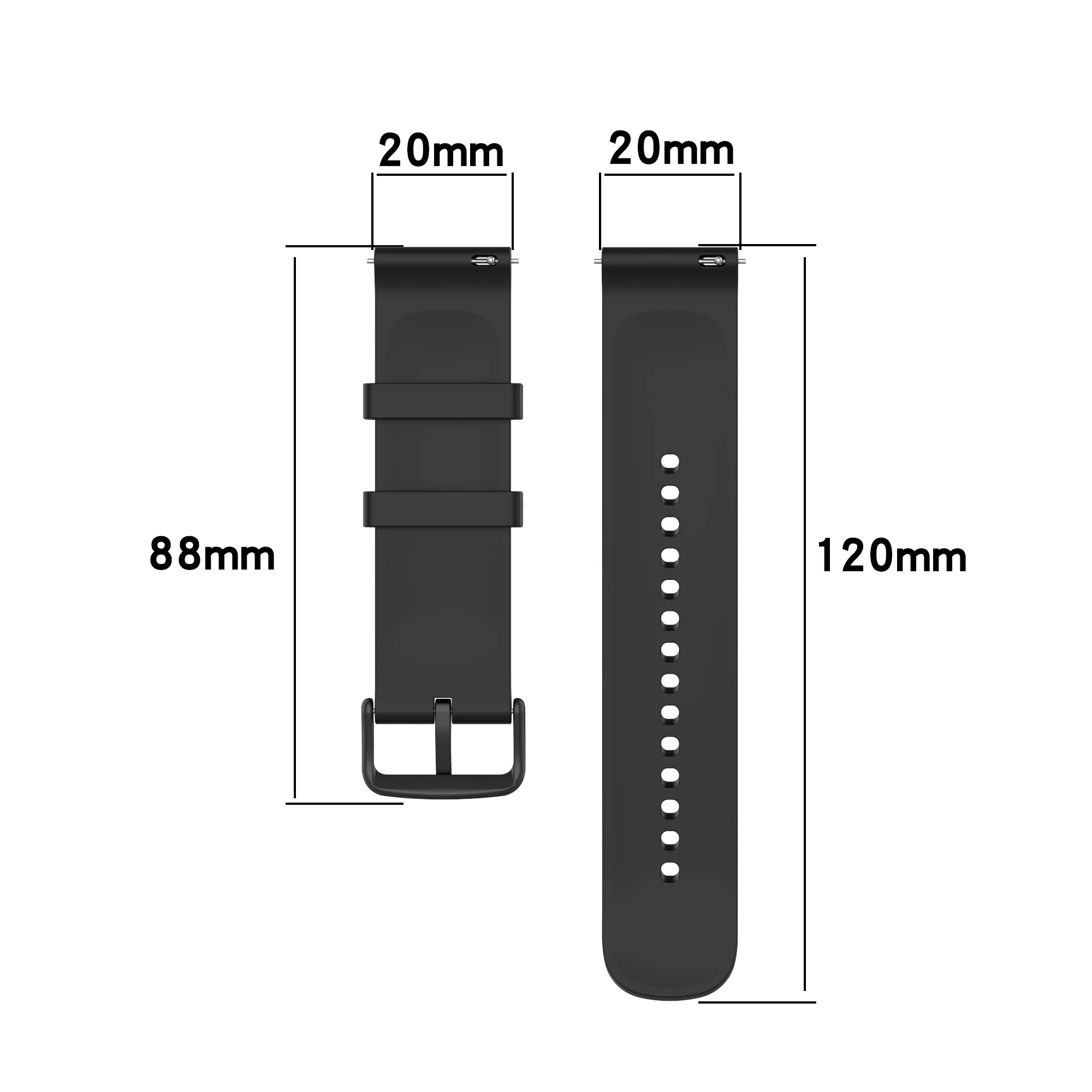 20MM Watchband Straps for Xiaomi Huami Amazfit GTS 2 Mini GTS 2e Sport Bracelets for Polar Ignite Wristbands for Garmin Venu SQ