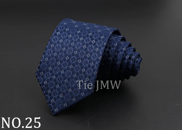 Fashion Neckties Classic Stripe Tie Jacquard Woven Men Polka Dots Necktie Daily Wear Cravat Wedding Party Dress Accessories Gift