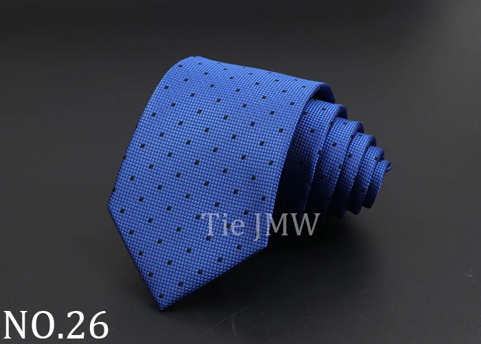 Fashion Neckties Classic Stripe Tie Jacquard Woven Men Polka Dots Necktie Daily Wear Cravat Wedding Party Dress Accessories Gift