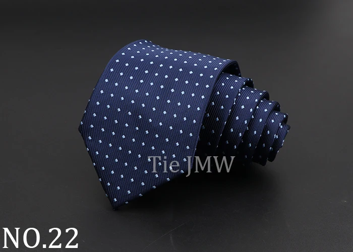 Fashion Neckties Classic Stripe Tie Jacquard Woven Men Polka Dots Necktie Daily Wear Cravat Wedding Party Dress Accessories Gift