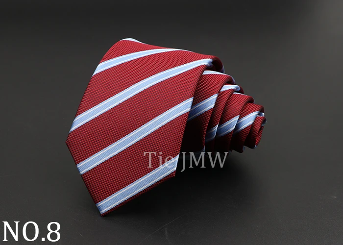 Fashion Neckties Classic Stripe Tie Jacquard Woven Men Polka Dots Necktie Daily Wear Cravat Wedding Party Dress Accessories Gift