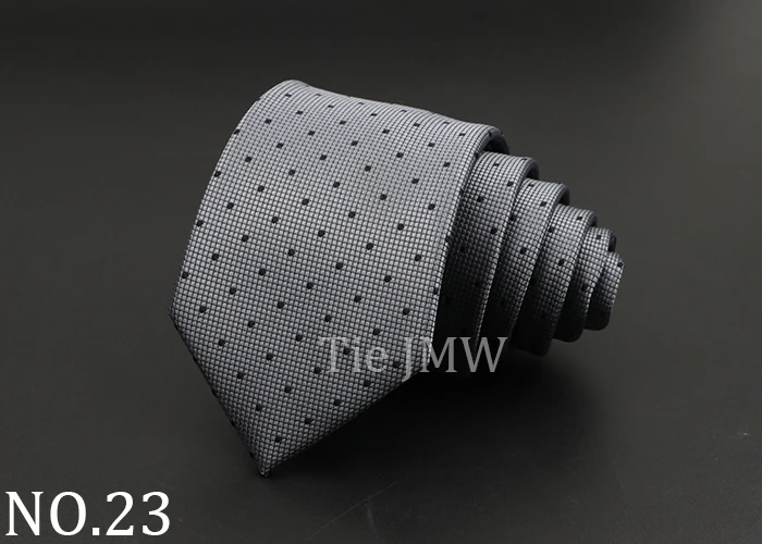 Fashion Neckties Classic Stripe Tie Jacquard Woven Men Polka Dots Necktie Daily Wear Cravat Wedding Party Dress Accessories Gift