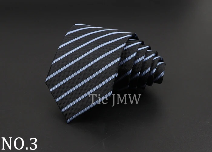 Fashion Neckties Classic Stripe Tie Jacquard Woven Men Polka Dots Necktie Daily Wear Cravat Wedding Party Dress Accessories Gift