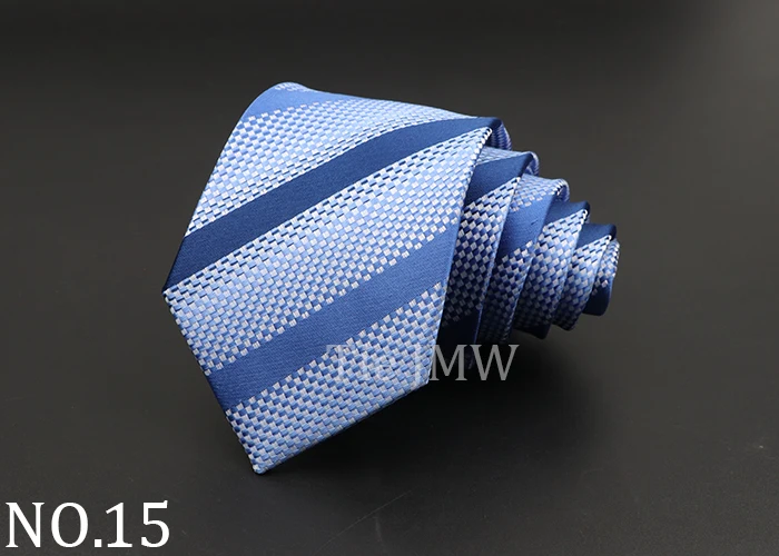 Fashion Neckties Classic Stripe Tie Jacquard Woven Men Polka Dots Necktie Daily Wear Cravat Wedding Party Dress Accessories Gift
