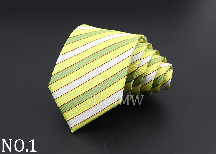 Fashion Neckties Classic Stripe Tie Jacquard Woven Men Polka Dots Necktie Daily Wear Cravat Wedding Party Dress Accessories Gift
