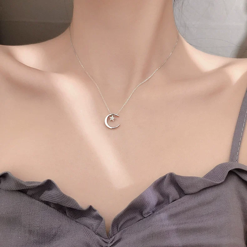 VENTFILLE 925 Sterling Silver Hiphop Necklace New Fashion Simple Geometric Handmade Clavicle Chain Party Jewelry Gifts for Women