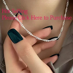 VENTFILLE 925 Sterling Silver Hiphop Necklace New Fashion Simple Geometric Handmade Clavicle Chain Party Jewelry Gifts for Women