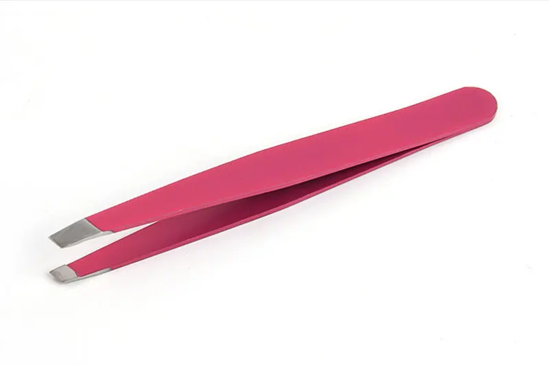 Stainless Steel Eyebrow Tweezer Hair Pluckers Clip Eyebrow Trimmer Eyelash Extension Clip Makeup Beauty Repair For Eyebrow Too