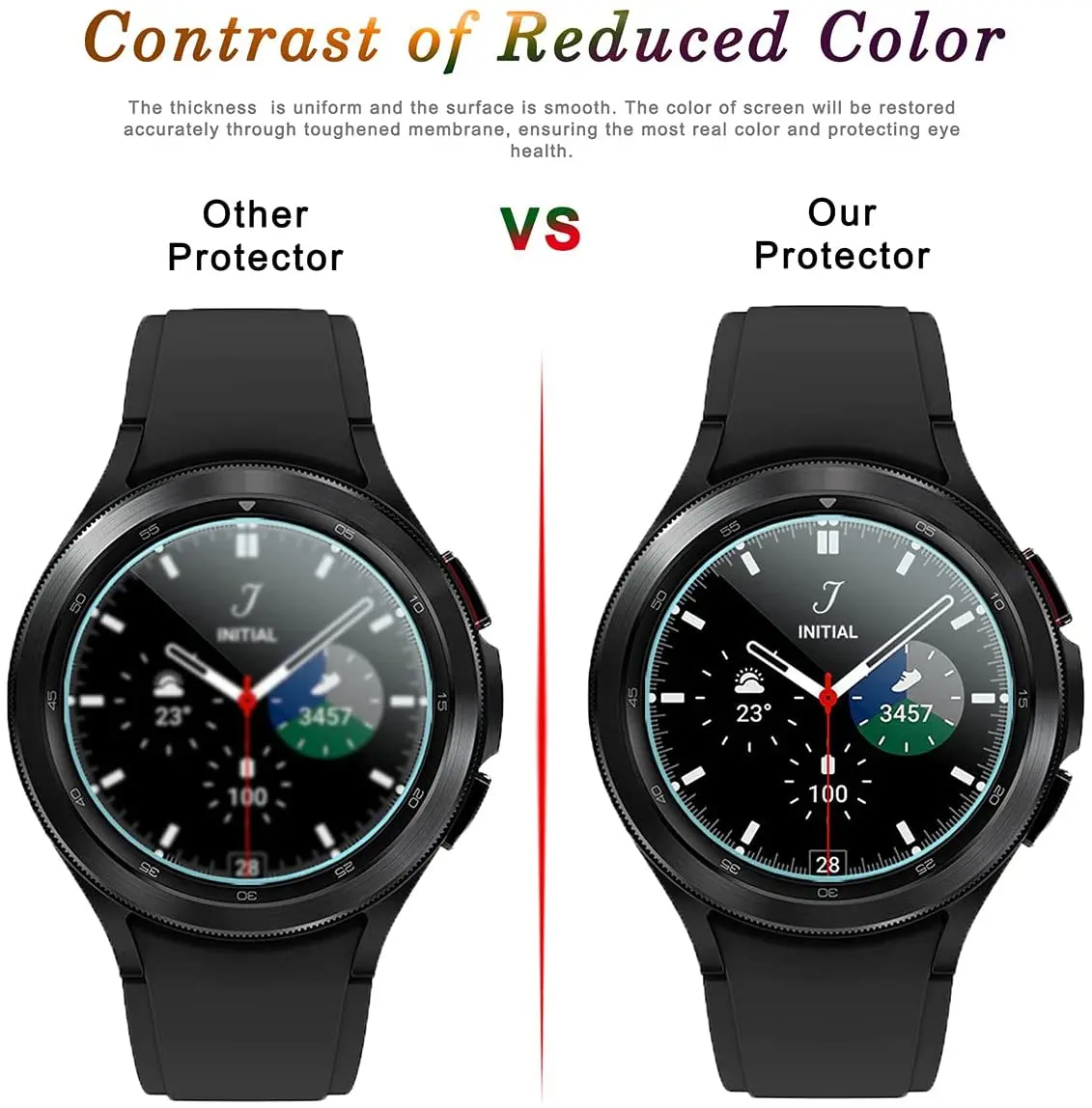 4pc/lot Premium Tempered Glass Screen Protector film For Samsung Galaxy Watch 4 Classic 46MM 42MM 44MM 40mm Guard clear HD cover