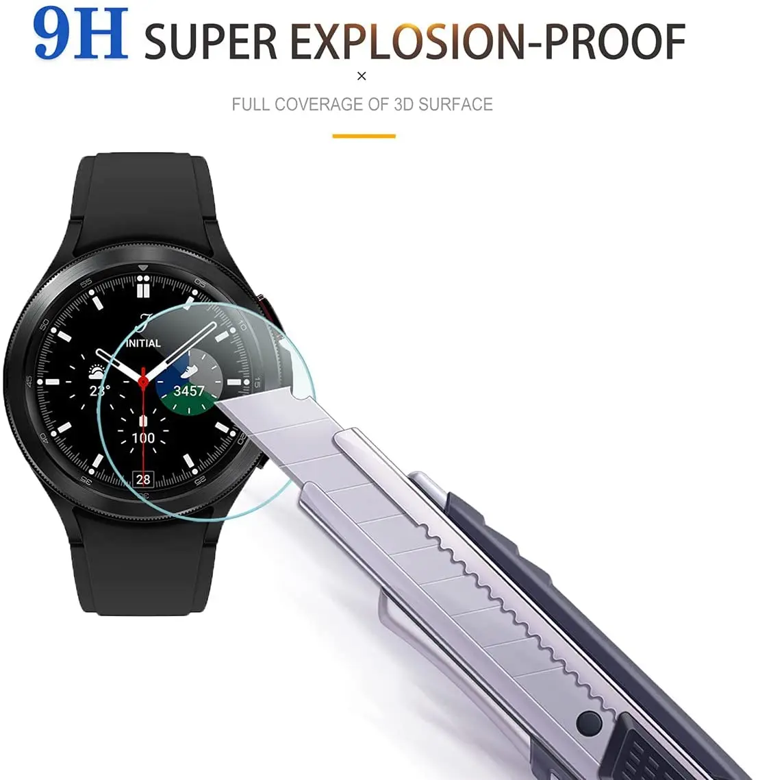 4pc/lot Premium Tempered Glass Screen Protector film For Samsung Galaxy Watch 4 Classic 46MM 42MM 44MM 40mm Guard clear HD cover