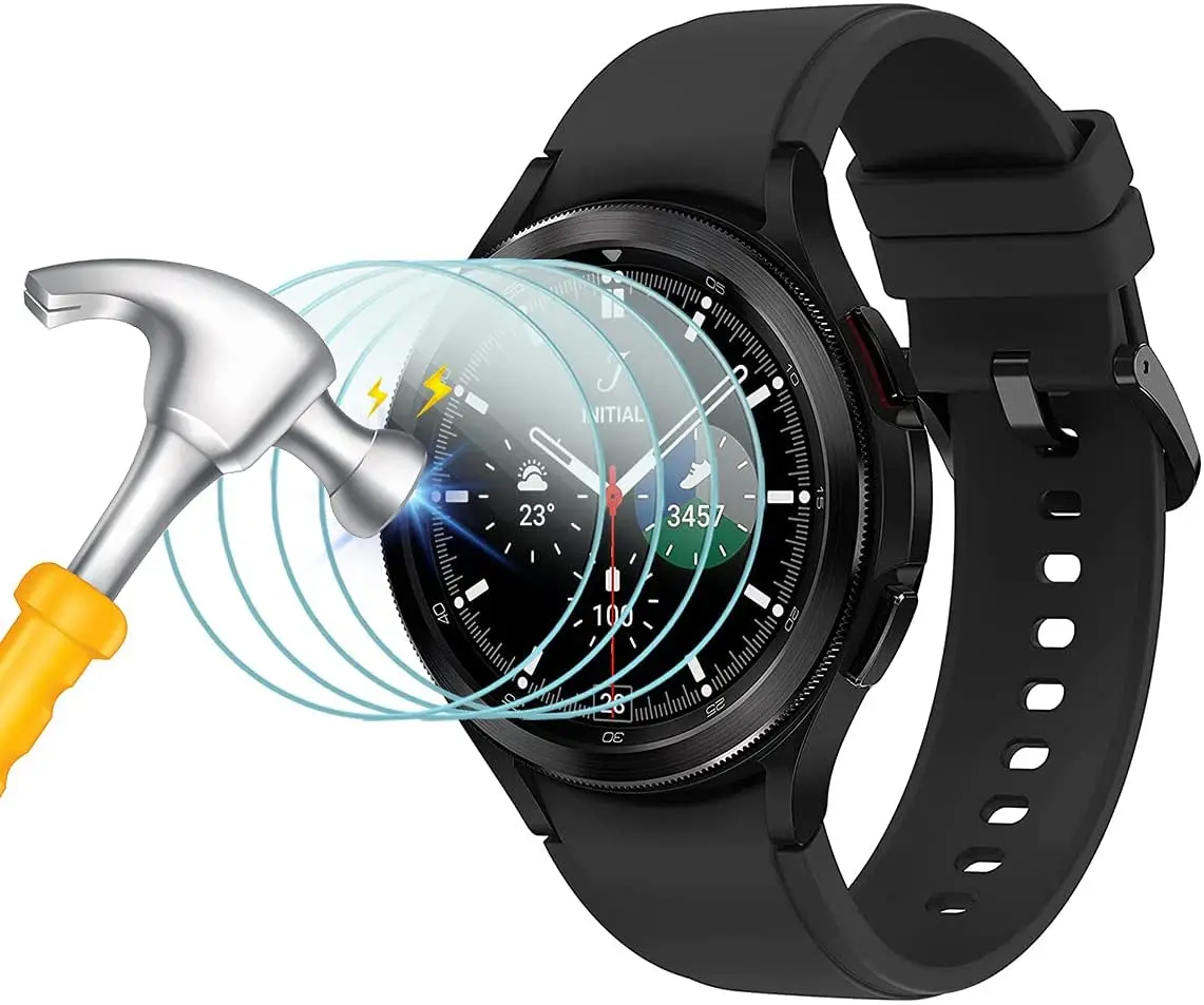 4pc/lot Premium Tempered Glass Screen Protector film For Samsung Galaxy Watch 4 Classic 46MM 42MM 44MM 40mm Guard clear HD cover