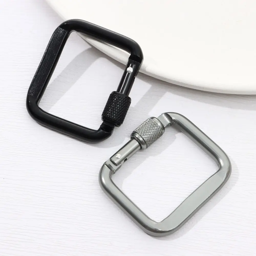 Triangle/Square Colorful Carabiner Outdoor Camping Hiking Keychain Snap Clip Hook Kettle Buckle Water Bottle Hook Accessories
