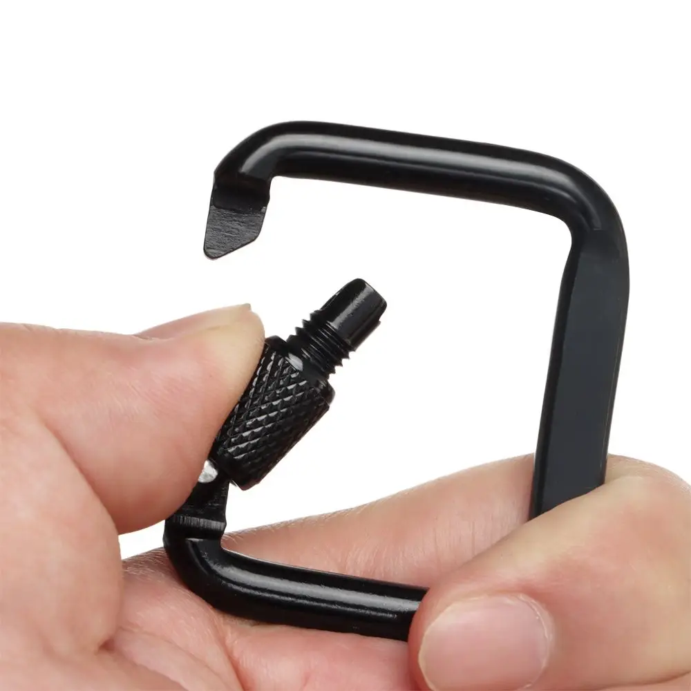 Triangle/Square Colorful Carabiner Outdoor Camping Hiking Keychain Snap Clip Hook Kettle Buckle Water Bottle Hook Accessories