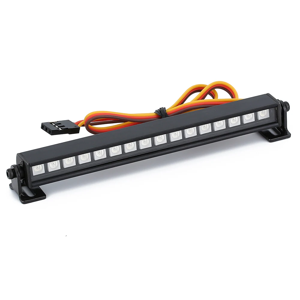 Metal 16/22LED RC Roof Lamp Light Bar Colorful for 1/10 RC Crawler Car Axial SCX10 90046 D90 Traxxas TRX-4