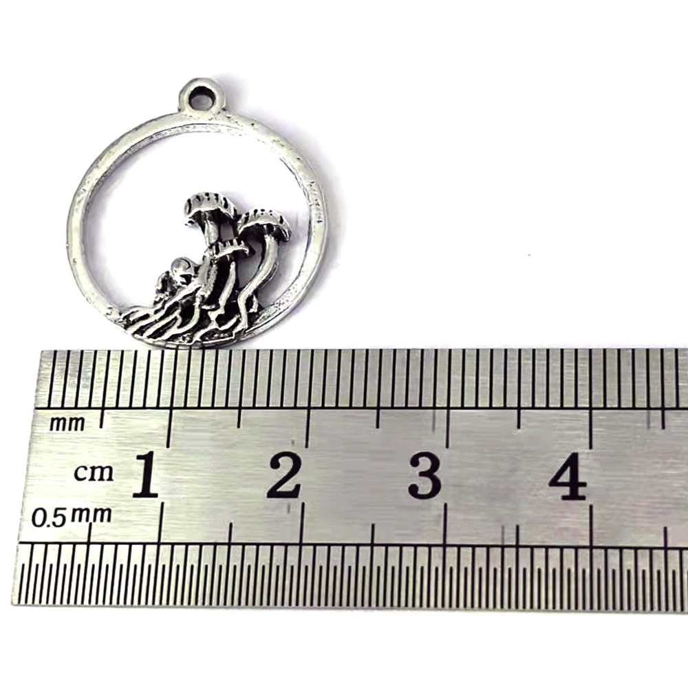 5pcs New Witchy Nature Lucky Mushroom Pendant Charm for DIY Women Man Accessories