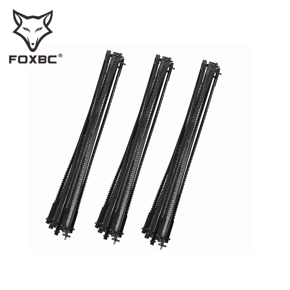FOXBC 76mm 3" Scroll Saw Blades Pin End 15/18/24 TPI for Dremel, Sears, Craftsman, Delta 15" Hobby, Emco Lux Hobby Saw 36PCS