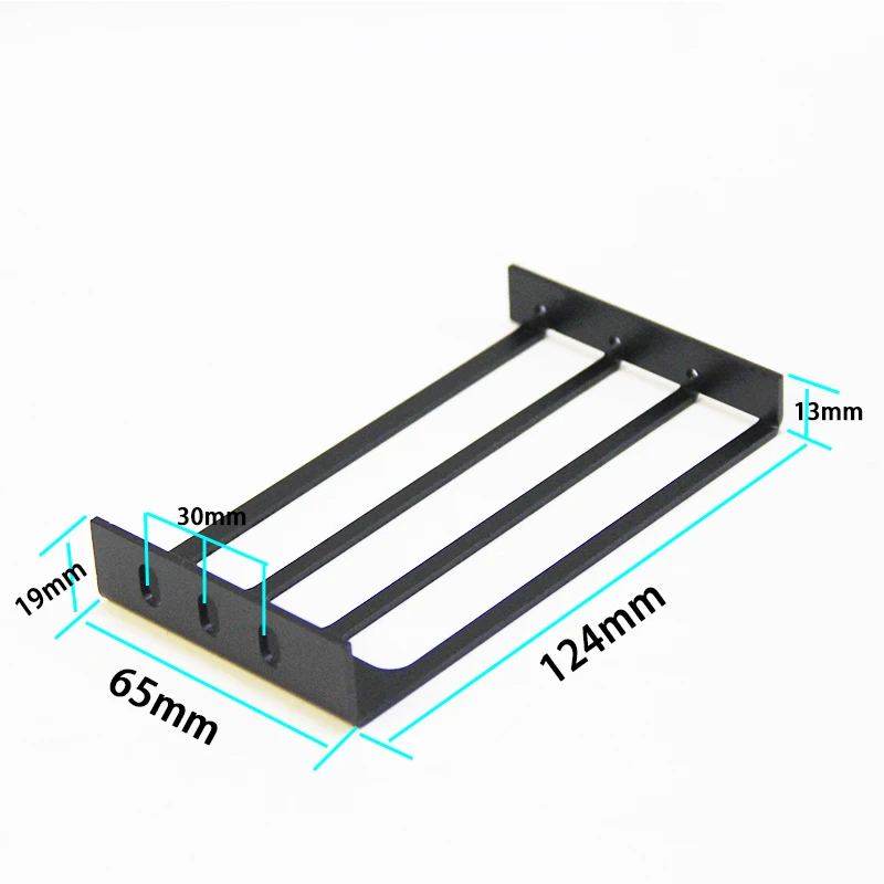 Desktop Chassis graphics card baffle C-type graphics card fixing bracket dual-hole metal DIY GPU bracket with screws