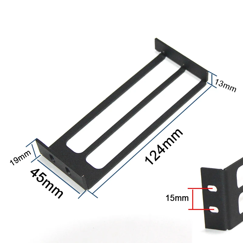 Desktop Chassis graphics card baffle C-type graphics card fixing bracket dual-hole metal DIY GPU bracket with screws
