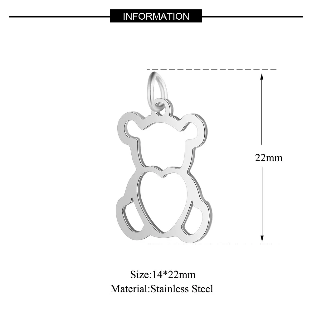 10pcs 316 Stainless Steel Double Heart Charm Sun Om Yoga Lotus Connector DIY Jewelry Making Charms Wholesale