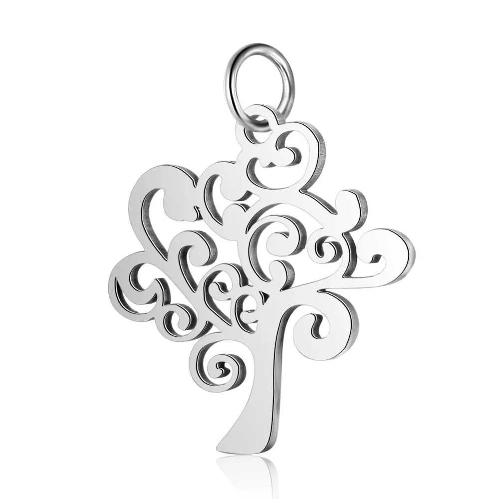 10pcs 316 Stainless Steel Double Heart Charm Sun Om Yoga Lotus Connector DIY Jewelry Making Charms Wholesale