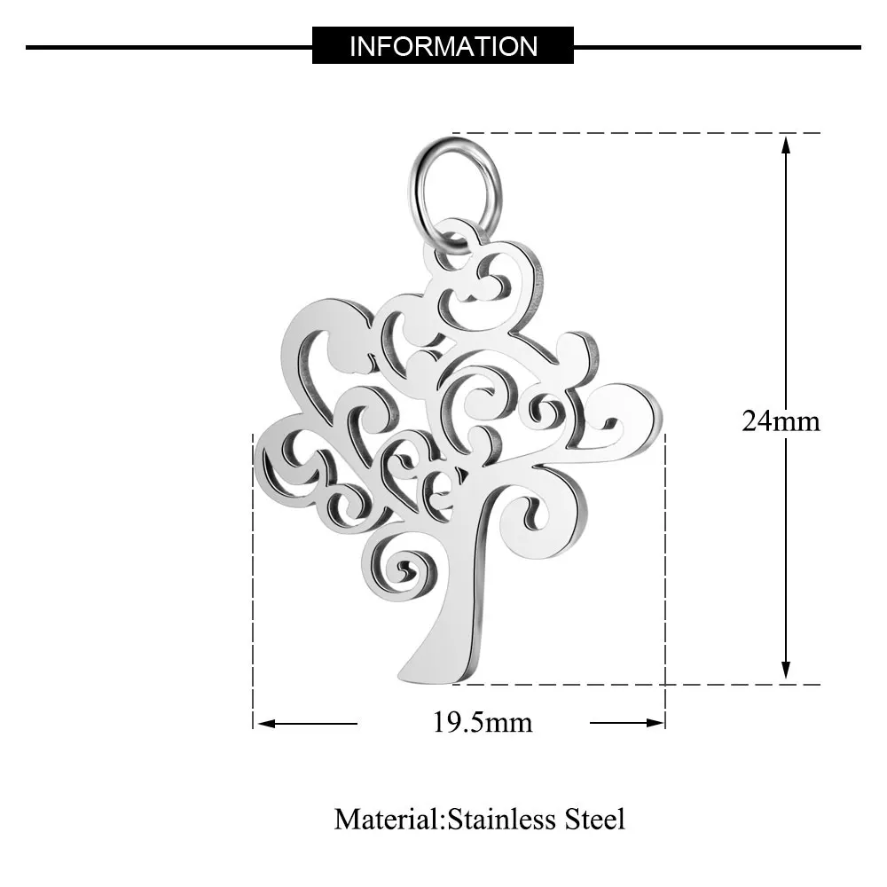 10pcs 316 Stainless Steel Double Heart Charm Sun Om Yoga Lotus Connector DIY Jewelry Making Charms Wholesale