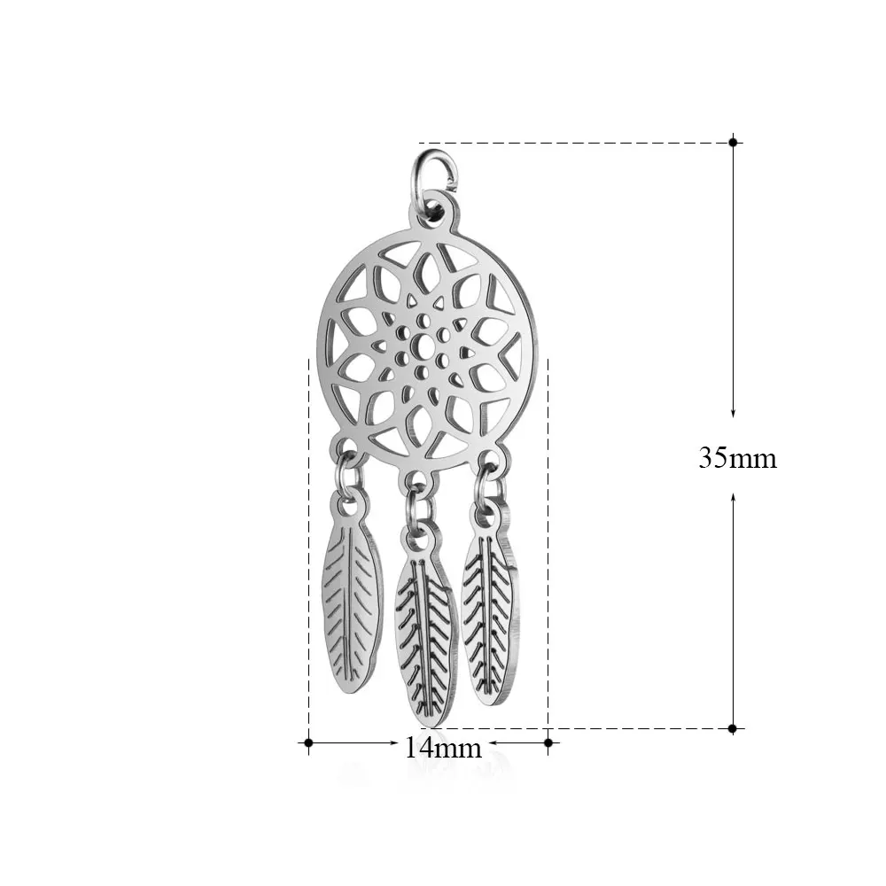 10pcs 316 Stainless Steel Double Heart Charm Sun Om Yoga Lotus Connector DIY Jewelry Making Charms Wholesale