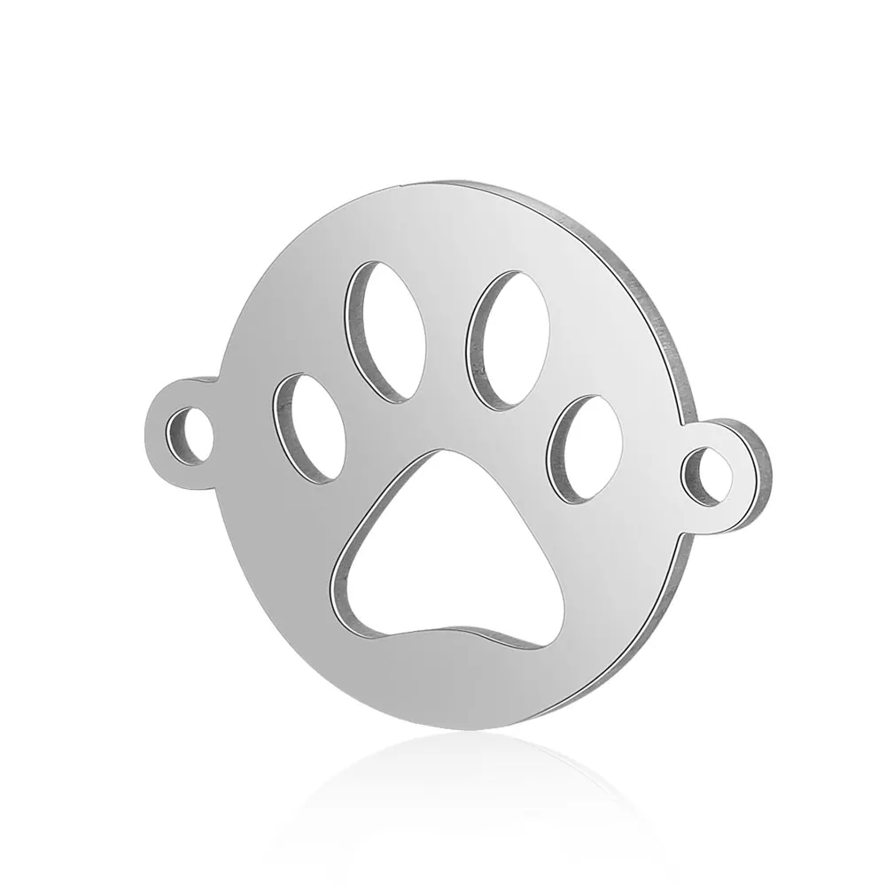 10pcs 316 Stainless Steel Double Heart Charm Sun Om Yoga Lotus Connector DIY Jewelry Making Charms Wholesale
