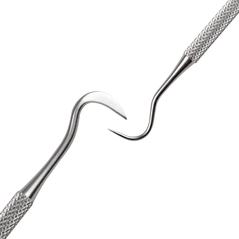 Dental Double-ended Curved Tartar Remover Tool Scraper Stainless Steel Calculus Plaque Remover Dentist Tooth Cleaning Tools
