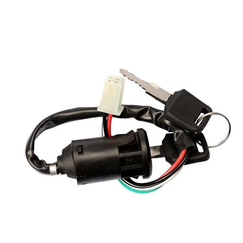 Universal Motorbike Motorcycle Ignition Switch +2 Keys for Honda Kawasaki ATV Moto Accessories Motorbike Start Switch Door Locks
