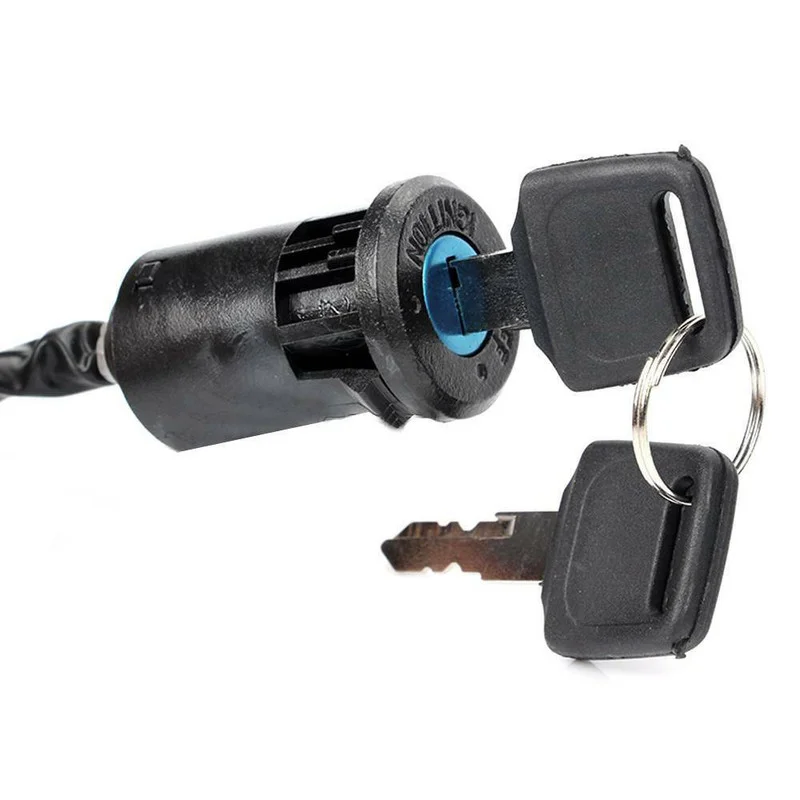 Universal Motorbike Motorcycle Ignition Switch +2 Keys for Honda Kawasaki ATV Moto Accessories Motorbike Start Switch Door Locks