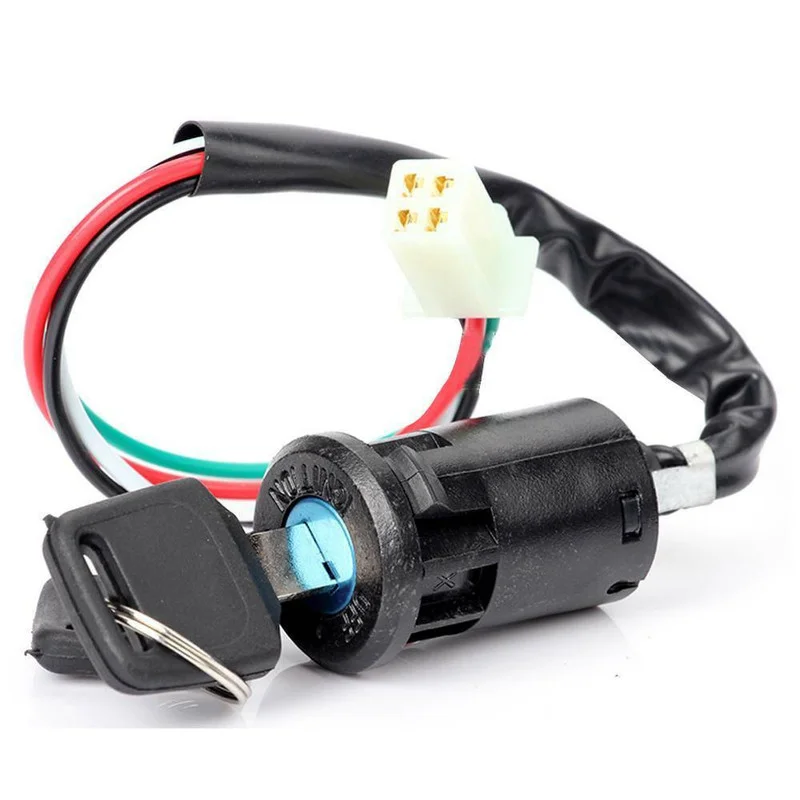 Universal Motorbike Motorcycle Ignition Switch +2 Keys for Honda Kawasaki ATV Moto Accessories Motorbike Start Switch Door Locks