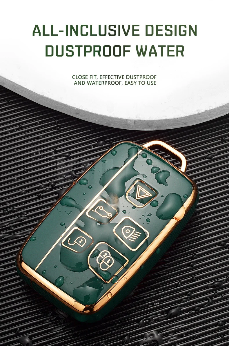 TPU Car Remote Key Case Cover Shell For Land Rover Range Rover Sport Evoque Freelander Velar Discovery 4 Jaguar XE XJ XF Guitar