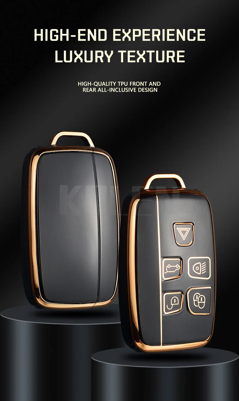 TPU Car Remote Key Case Cover Shell For Land Rover Range Rover Sport Evoque Freelander Velar Discovery 4 Jaguar XE XJ XF Guitar