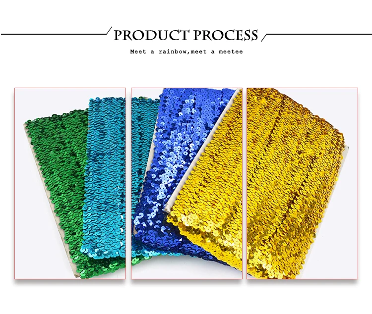 2/5/10Meters 45mm Sequined Elastic Band Lace Trim Stretch Ribbon DIY Dance Dress Clothes Decoration Applique Sewing Accessories