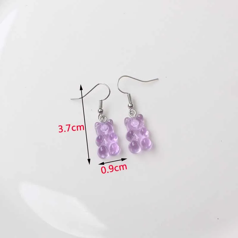 Purple Color Women Dangle Earrings Small Round Unusual Earrings Fashion Flower Butterfly Hanging Earrings Pendientes Mujer